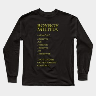 Boyboy Militia Dictionary collection(gold) Long Sleeve T-Shirt